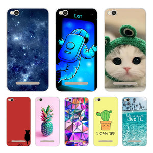 Fashion TPU Phone Case For xiaomi Redmi 4A Soft Silicone Painting Case for Redmi 4A Hongmi 4a 5.0 inch protective coque flower