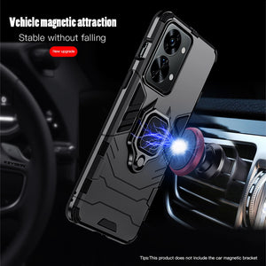 Eaiser  k-pop aesthetic   Shockproof Armor Case for Oneplus Nord 2T 5G Silicone+PC Metal Ring Stand Phone Back Cover for OnePlus Nord CE 2 Lite 5G
