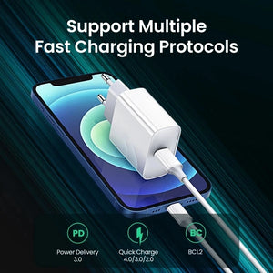 Eaiser-PD 20W Fast Charger For Apple iPhone 15 14 13 12 11 Pro Max Plus Fast Charging Type C USB C Chargers Data Wire Phone Accessories
