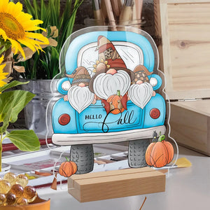Eaiser - Decorate your car with a Halloween/Thanksgiving Acrylic Tabletop Display Pumpkin Scarecrow Dwarf Car Decoration Accessory
