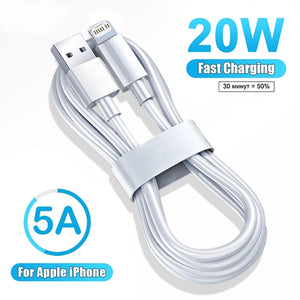 Eaiser-USB Cable For Apple iPhone 14 13 11 12 Pro Max Plus XS Fast Charging Phone USB Type C Date Cable For iPhone Charger Accessories
