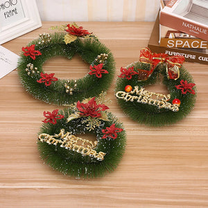 Eaiser - 30cm Large Christmas Wreath for Door Window Artificial Hanging Christmas Garland 2024 New Year Christmas Ornament