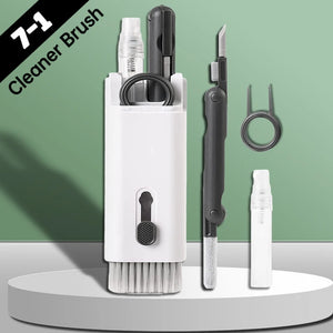 Eaiser-7-in-1 Computer Keyboard Cleaner Brush Screen cleaning Spray Bottle Set Earphones Cleaning Pen Cleaning Tools Keycap Puller