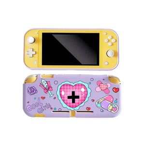 Eaiser-Heart Cute Protective Case for Nintendo Switch Lite Case Purple Soft TPU Skin Shell Cover NS Lite Console Gaming Accessories