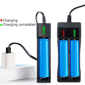 Eaiser-18650 Battery Charger 1 / 2 / 4 Slots Dual For 18650 Charging 4.2V Rechargeable Lithium Battery Charger