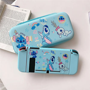 Eaiser-Disney Winnie Stitch For Switch Case Protective Split Housing Box For Nintendo Switch Accessories NS Console TPU Storage bag