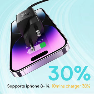 Eaiser-30W GaN Charger PD Charger For iPhone 15 14 13 12 11 Xs Max Fast Charger PD3.0 QC3.0 Phone Charger Type C Tablets Charger