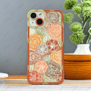 Beautiful Flowers Phone Case For iPhone 15 14 13 12 Pro Max Mini 11 XS X XR SE 7 8 Plus Soft Silicone Cover