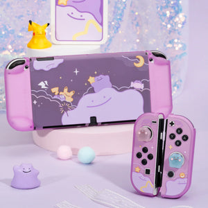 Eaiser-Protective Case for Nintendo Switch /Switch OLED Pokémon Ditto Series Game Card Box Dust Cover Charging Base Shell Kits