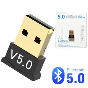 Eaiser-USB Bluetooth 5.0 Adapter Transmitter Bluetooth Receiver Audio Bluetooth Dongle Wireless USB Adapter for Computer PC Laptop
