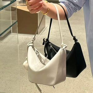 Eaiser - 2023 New Genuine Leather Hammock Hobo Bag Women's Luxury Designer Handheld One Shoulder Oblique Cross Underarm Bag Hobo Handbag
