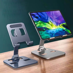 Eaiser-Universal All Aluminum Alloy Portable Tablet Holder For iPad Holder Tablet Stand Mount Adjustable Flexible Mobile Phone Stand