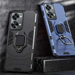 Eaiser  k-pop aesthetic   Shockproof Armor Case for Oneplus Nord 2T 5G Silicone+PC Metal Ring Stand Phone Back Cover for OnePlus Nord CE 2 Lite 5G