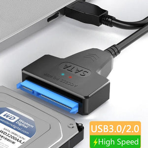 Eaiser-to USB 3.0 / 2.0 Cable Up to 6 for 2.5 Inch External HDD Hard Drive 3 22 Pin Adapter USB 3.0 to III Cord