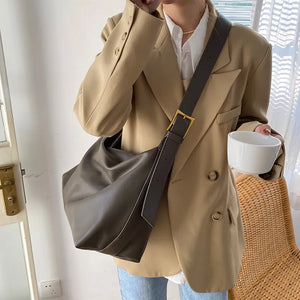 Eaiser - Casual Women Shoulder Bags PU Leather Hobo Bag Female Large Capacity Messenger Bags Soft Crossbody Handbag Bolsos Feminina