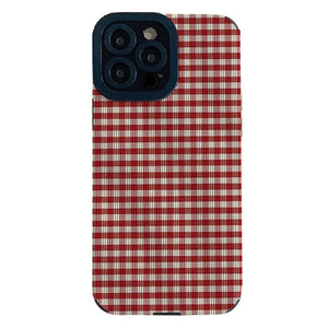 Eaiser Preppy Red Plaid IPhone Case