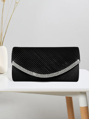 Eaiser Party Rhinestone Magnetic Square Clutch Bag