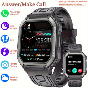 Eaiser - Smart Watch For Men With Answer And Make Calls, 1.8'' Smart Fitness Tracker Watches For Android/for IPhones Step Counter Android Smartwatch