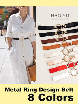 Eaiser Metal Ring Design Urban Versatile Belt