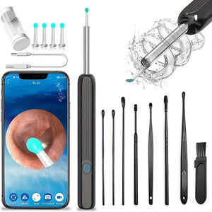 Eaiser Ear Cleaner With Camera, Earwax Remover With 4 Spoons And 8 Earpick Tools, Earwax Remover With 1080P, Rechargeable Earwax Remover For Adults