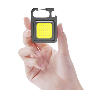 Eaiser 1pc Mini COB Flashlight: USB Rechargeable, Keychain Portable, Magnetic, Perfect For Outdoor Emergency & Camping