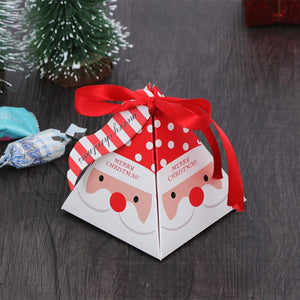 Eaiser Navidad  Christmas Decorations For Home 10Pcs Christmas Gift Box Paper Bags Santa Christmas Tree Ornaments Xmas Party Decor