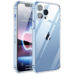 Transparent Phone Case On For iPhone 12 11 13 Pro Max Lens Protection Silicone Case For iPhone 12 13 Mini XS XR Cases Back Cover