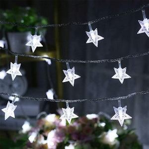 120 LED 10M Star Light String Twinkle Garlands EU Plug Christmas Lamp Holiday Xmas Party Wedding Decorative Fairy Lights