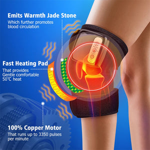 Eaiser Electric Heating Knee Massager Vibration Massage Infrared Joint Brace Elbow Shoulder Pain Relief Kneepad Leg Massage Relaxation