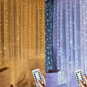 3m LED Curtain Fairy Lights Remote USB Festoon Led Light Wedding Decoration Garland on The Window Holiday Party Christmas Lights