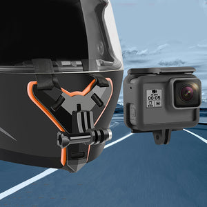 Motorcycle Helmet Chin Strap Mount for GoPro Xiaomi Yi Front Chin Bracket Holder Tripod Mount Action Camera Accessories