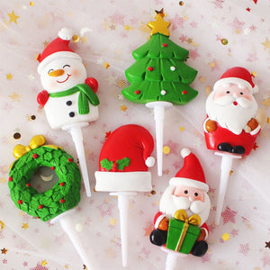 Eaiser 1PC Christmas Cake Topper Santa Claus Snowman Cake Decoration Christmas Decorations For Home Xmas Ornament New Year  Navidad