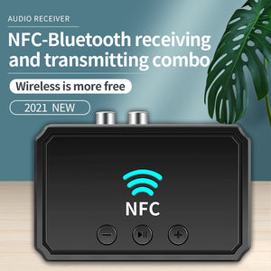 NFC Bluetooth-compatible Receiver USB 5V AUX 3.5mm 2RCA Jack Transmitter For TV Car Kit Speakers Stereo Audio Wireless Adapter