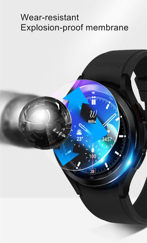 Screen Protector for Samsung Galaxy Watch 4 40mm 44mm Tempered Glass Film for Galaxy Watch 4 Classic 42mm 46mm Protector Film