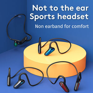 Eaiser   M-D8 Bone Conduction Headphones HIFI Stereo Concept Earphone For Running Wireless Sports Hands-free Headset With MIC