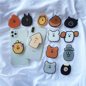 Eaiser High Quality Universal Cute Cartoon Epoxy Resin Phone Grip Phone Holder Phone Ring Holder For Iphone Mobile Phone Accessories