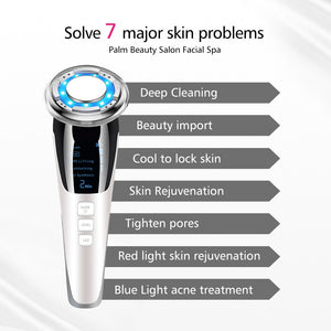 Eaiser 7In1 RF&EMS Radio Mesotherapy Electroporation Lifting Beauty LED Photon Face Skin Rejuvenation Remover Wrinkle Radio Frequency