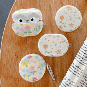 For Huawei Freebuds 3 4 Flowers Oil Painting Earphone Case For Freebuds Pro Soft Floral Headphone Accessories Cover Shell Coque