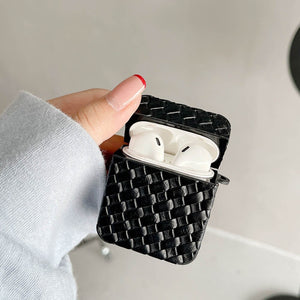 Luxury Breathable Mesh Case For AirPods 2 Pro 1 3 Soft TPU Leather Weaving BV Grid Pattern Earphone Cover Funda Accessories