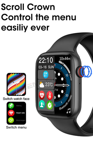 Lemfo Iwo 14 Pro S7 Smart Watch Men  Bluetooth Call Custom Dial NFC Women Smartwatch Pk HW67 W37 W27 Pro Smartwatch Series 7
