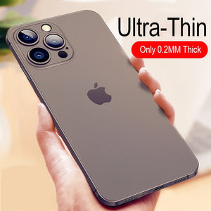 Ultra Thin Matte Case For iPhone 13 Mini 12 11 Pro Xs Max X Xr SE  7 8 6S Plus Transparent i phone 13 Pro Hard Cover Coque