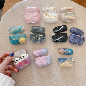 Colorful Marble Case For AirPods 3 Cases Glossy Cute Earphone Case Hard Plastic Bluetooth Cover for AirPod 3 Air Pods New