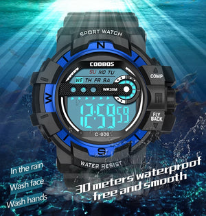 Digital Watch for Men Big Dial LED Army Watches Military Watch Men Digital Wrist Watch Sport Electronic Clock Datejust