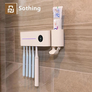 xiaomi Sothing UV Light Toothbrush Sterilizer Holder Inhibit bacterial Tooth Brush Antibacteria Automatic Toothpaste Dispenser