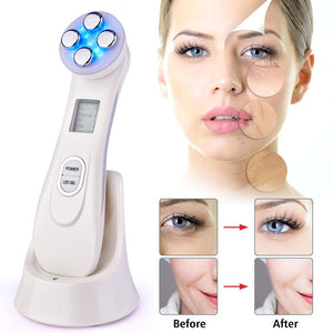 Eaiser 5In1 RF&EMS Radio Mesotherapy Electroporation Face Beauty Pen Radio Frequency LED Photon Face Skin Rejuvenation Remover Wrinkle