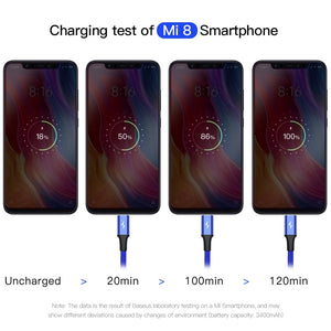 Baseus 3 in 1 USB Cable Type C Cable for Samsung S20 Xiaomi Mi 9 Cable for iPhone 12 X 11 Pro Max Huawei Charger Micro USB Cable