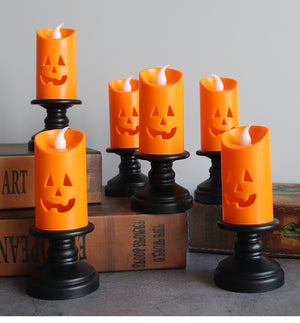 Eaiser Halloween Candle Light LED Colorful Candlestick Table Top Decoration Pumpkin Party Happy Halloween Party Decor For Home