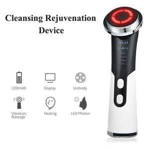 Eaiser LED Photon Therapy Facial Skin Lifting Rejuvenation Vibration Device Machine EMS Ion Microcurrent Mesotherapy Massager