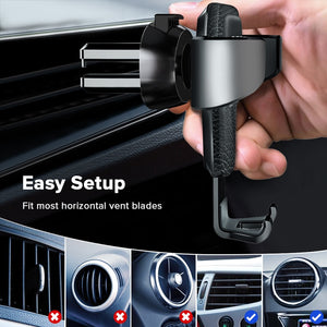 GETIHU Gravity Car Holder For Phone Air Vent Clip Mount Mobile Cell Stand Smartphone GPS Support For iPhone 13 12 Xiaomi Samsung