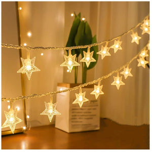 120 LED 10M Star Light String Twinkle Garlands EU Plug Christmas Lamp Holiday Xmas Party Wedding Decorative Fairy Lights